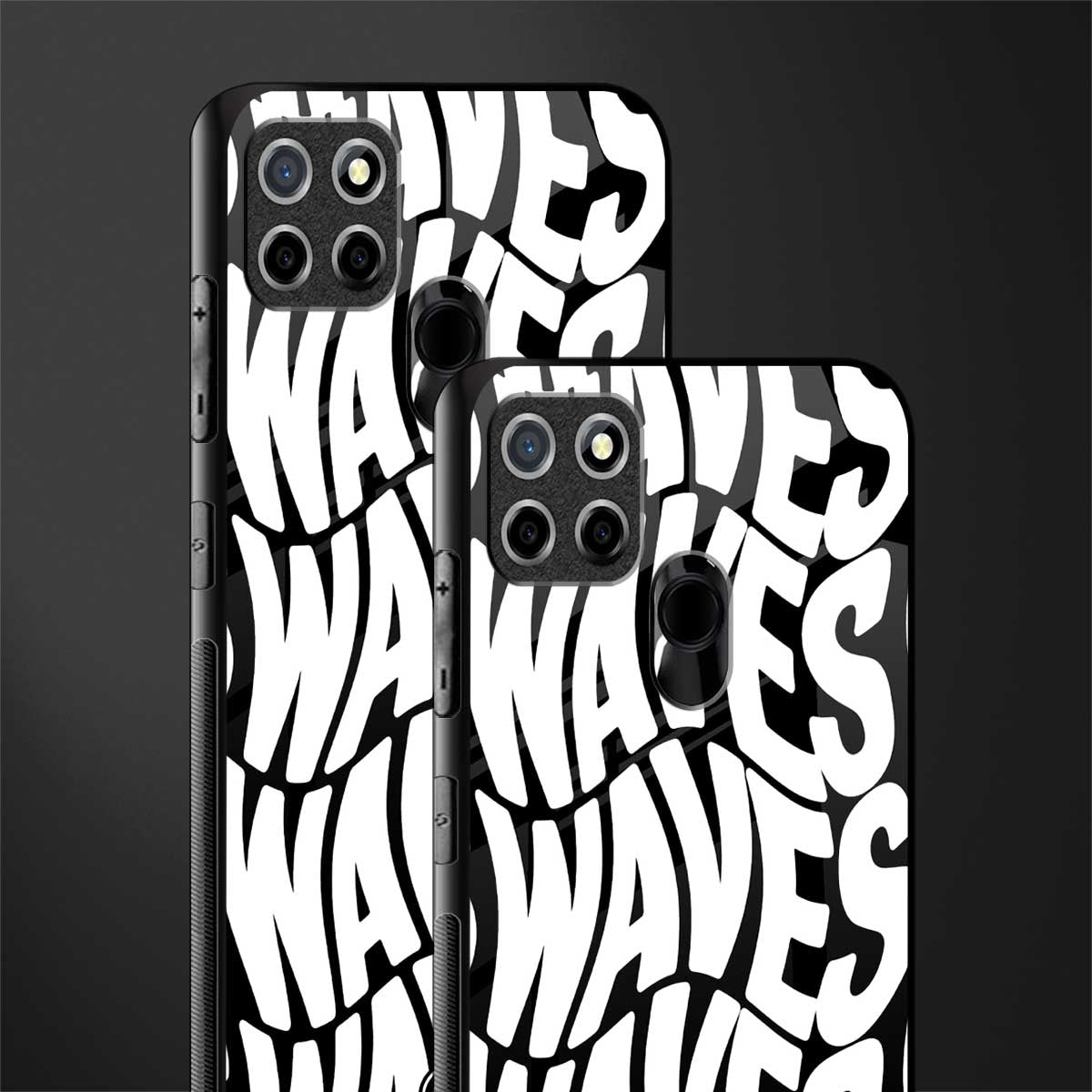 waves glass case for realme c12 image-2