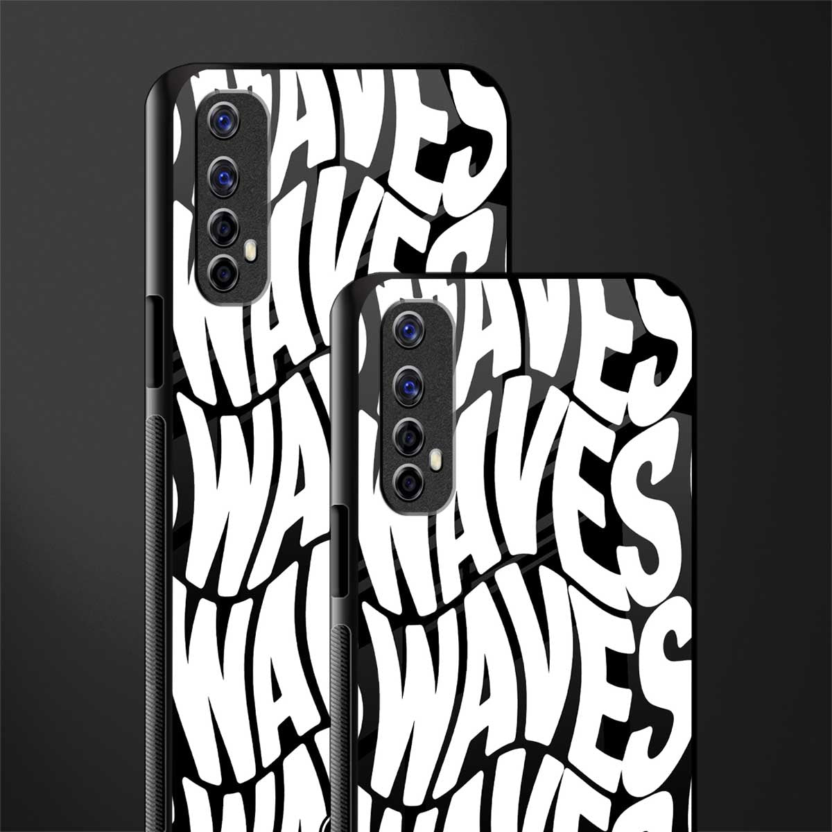 waves glass case for realme 7 image-2