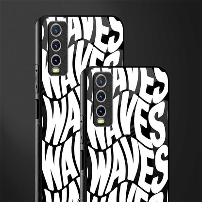 waves glass case for vivo y20 image-2