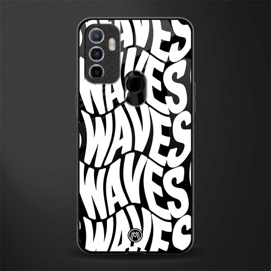 waves glass case for oppo a53 image