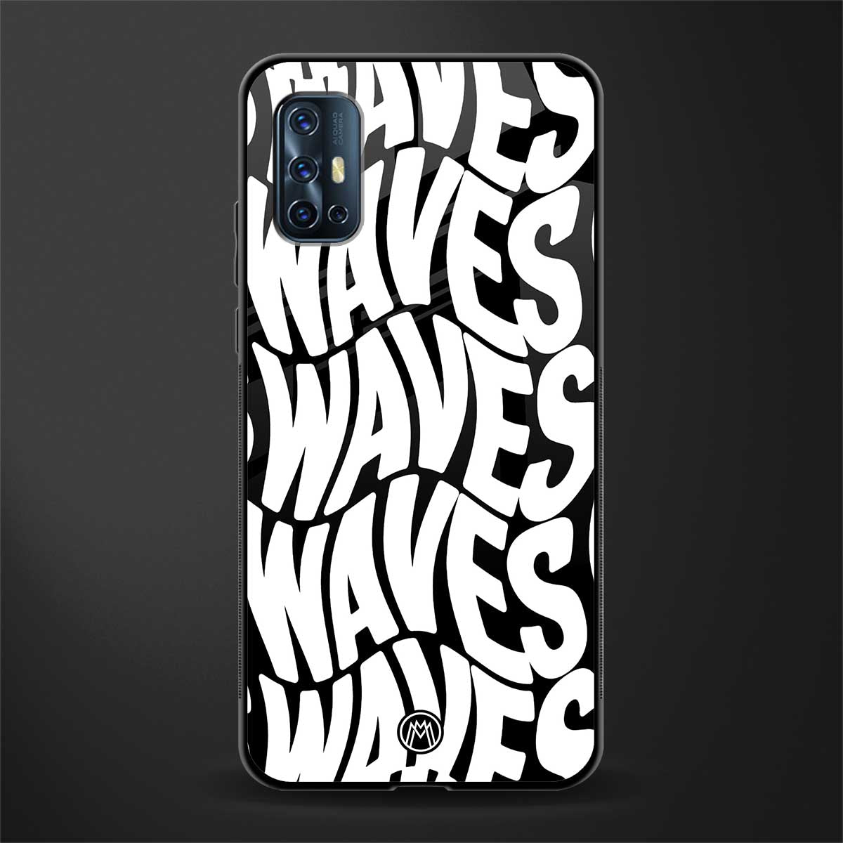 waves glass case for vivo v17 image