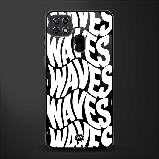 waves glass case for oppo a15s image