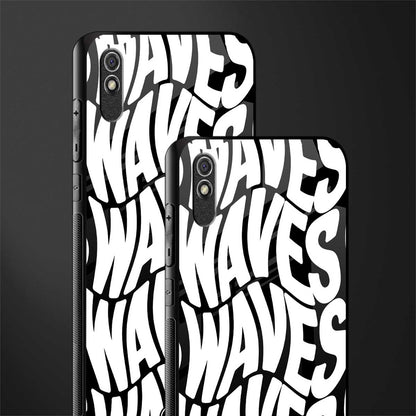 waves glass case for redmi 9a sport image-2