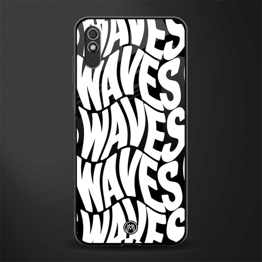 waves glass case for redmi 9a image