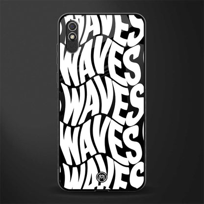 waves glass case for redmi 9a image