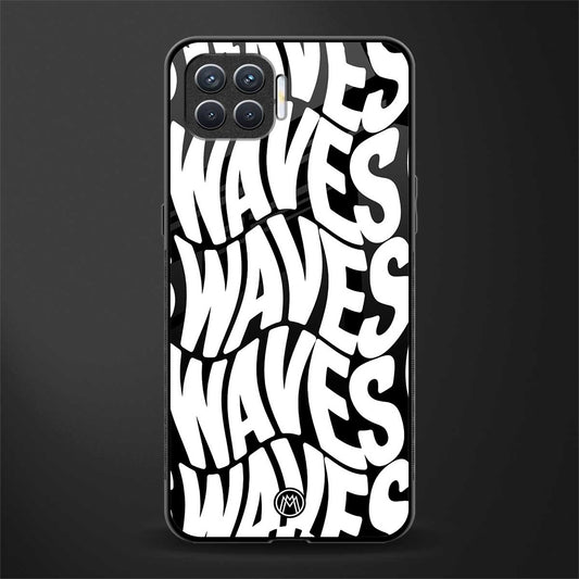 waves glass case for oppo f17 pro image