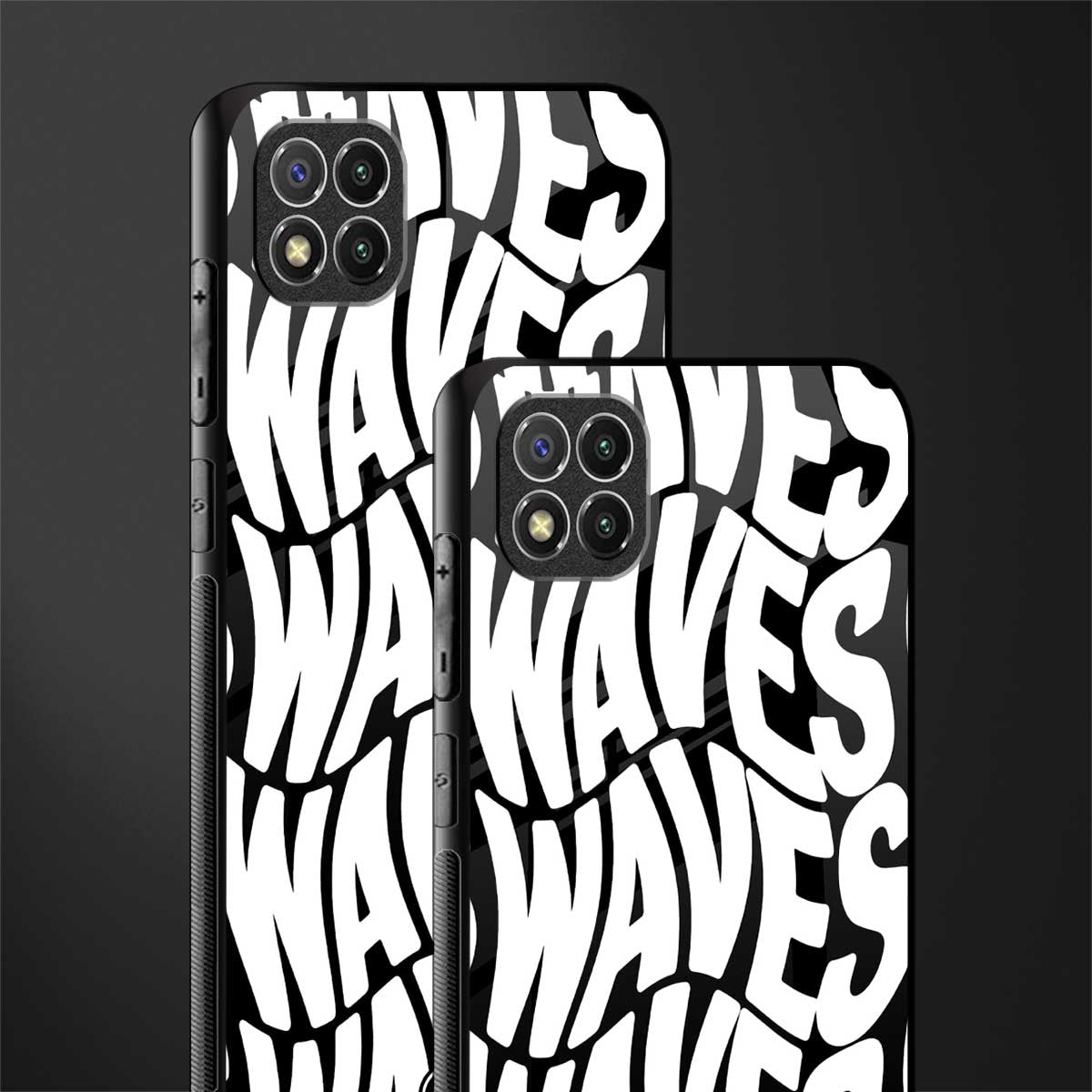 waves glass case for poco c3 image-2