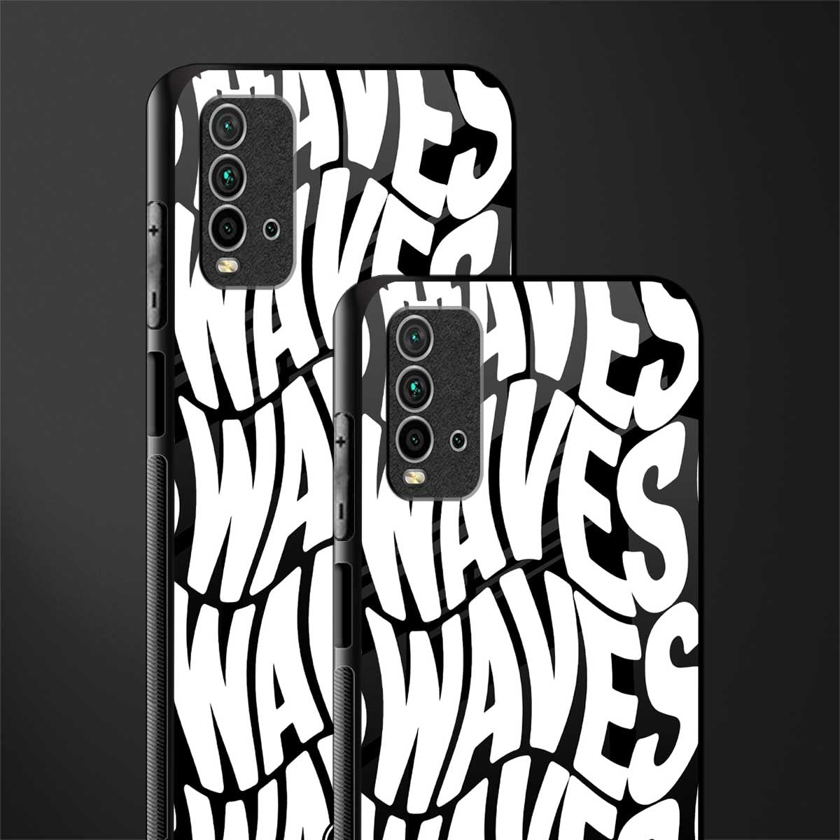 waves glass case for redmi 9 power image-2