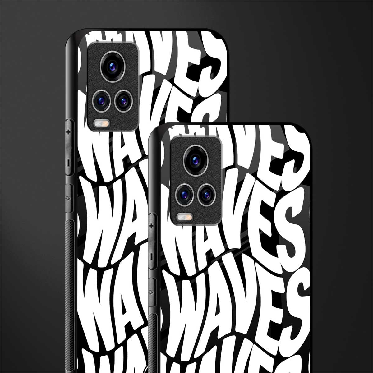 waves glass case for vivo v20 pro image-2