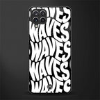 waves glass case for samsung galaxy f12 image