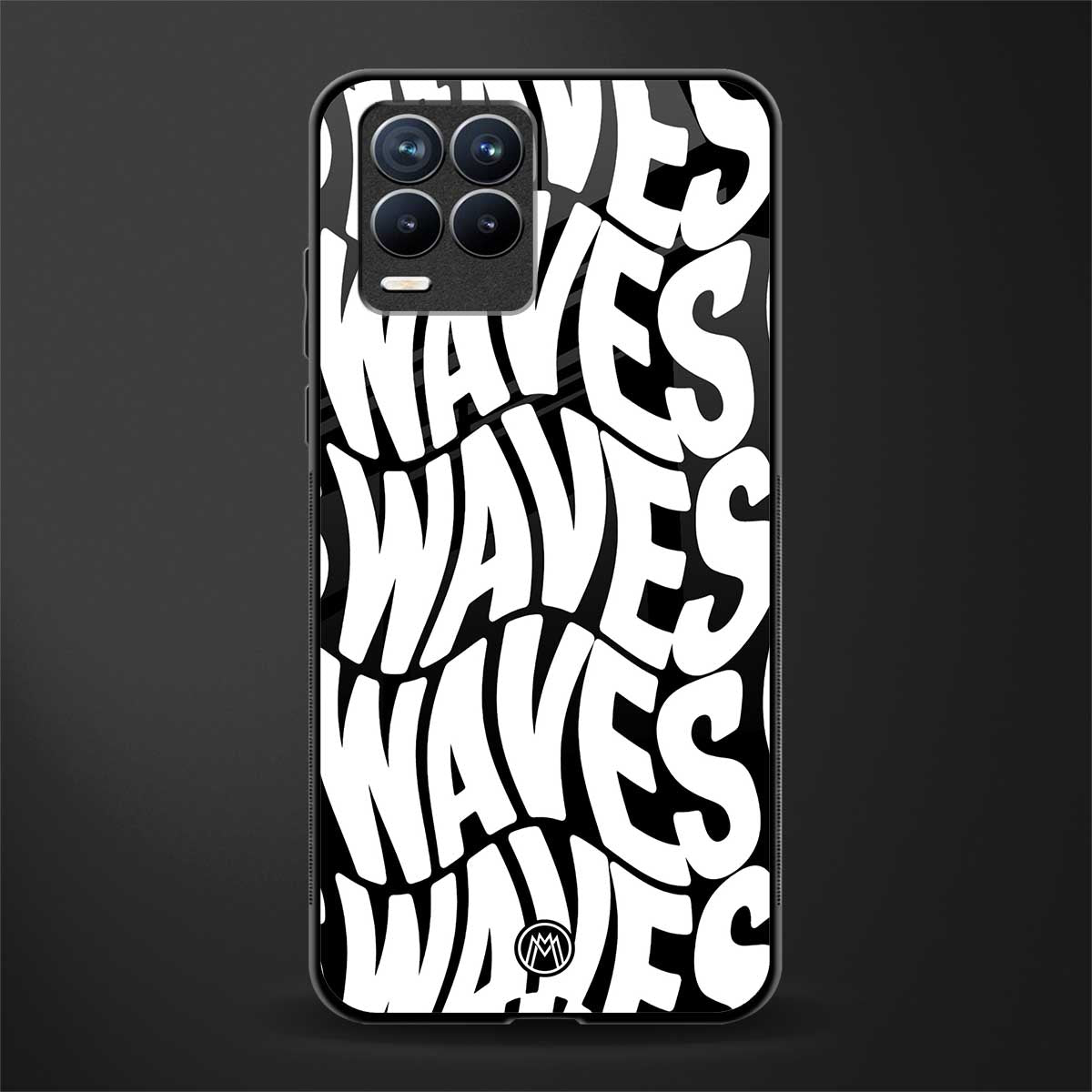 waves glass case for realme 8 pro image