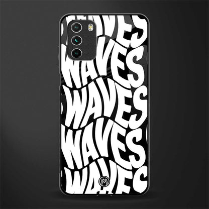 waves glass case for poco m3 image