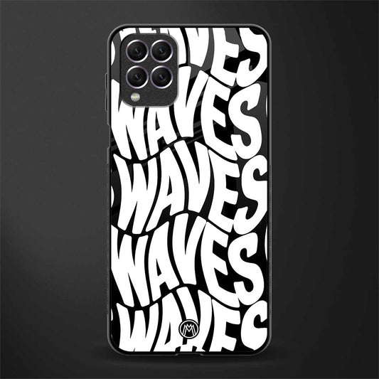 waves glass case for samsung galaxy f62 image