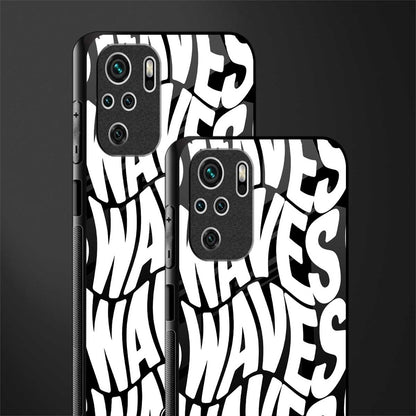 waves glass case for redmi note 10 image-2