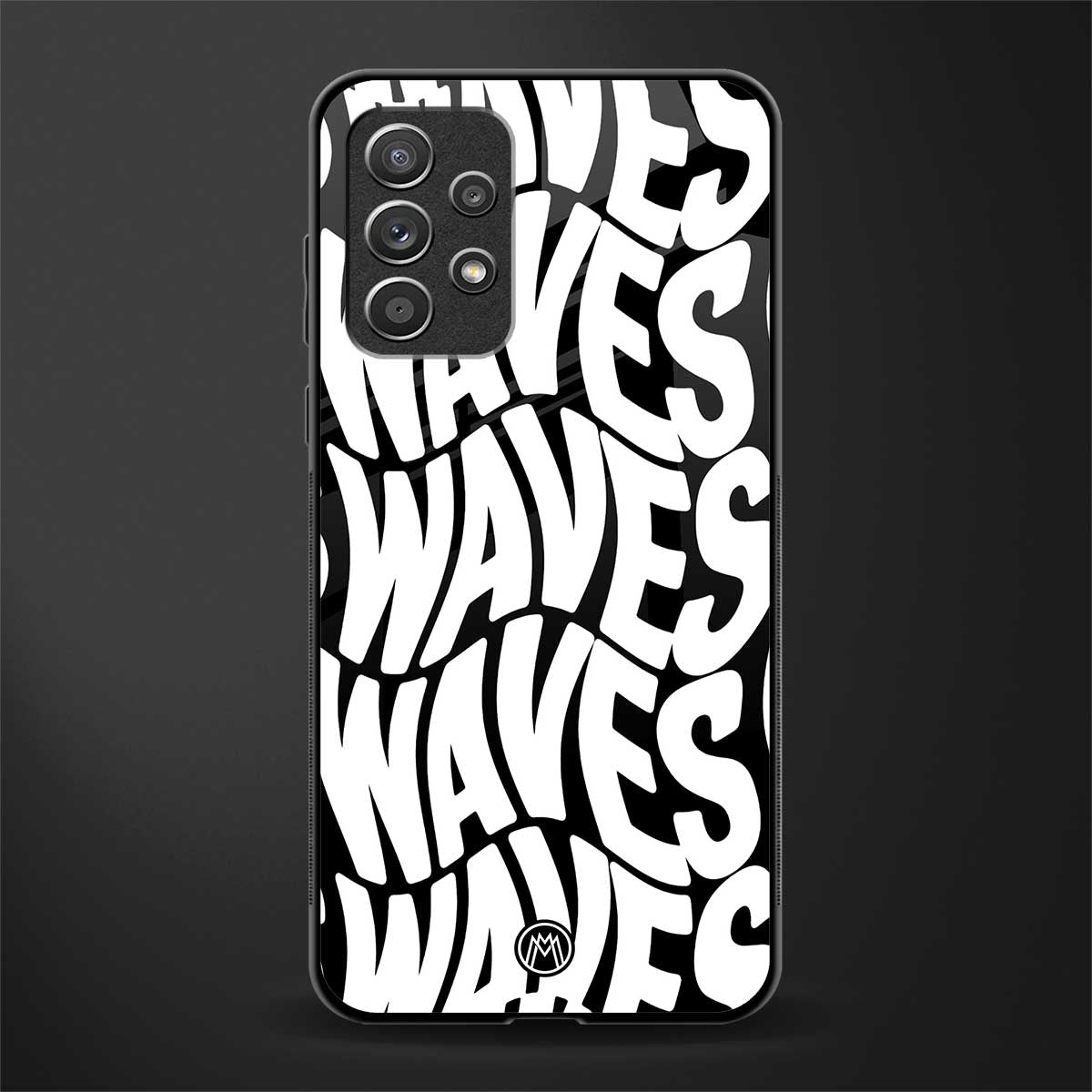 waves glass case for samsung galaxy a72 image