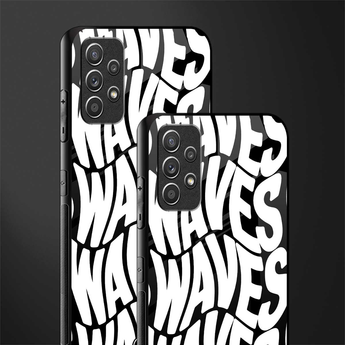 waves glass case for samsung galaxy a32 4g image-2