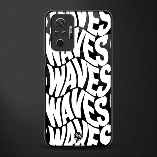 waves glass case for redmi note 10 pro image