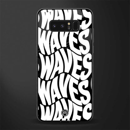 waves glass case for samsung galaxy note 8 image