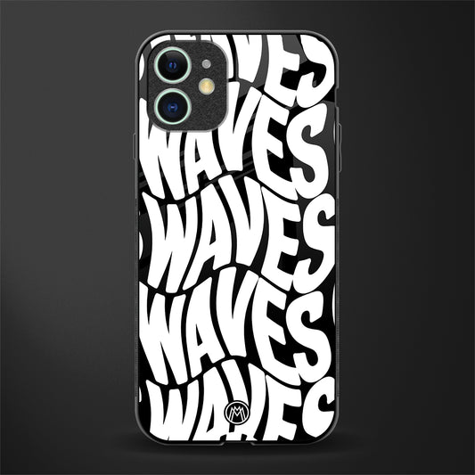 waves glass case for iphone 11 image