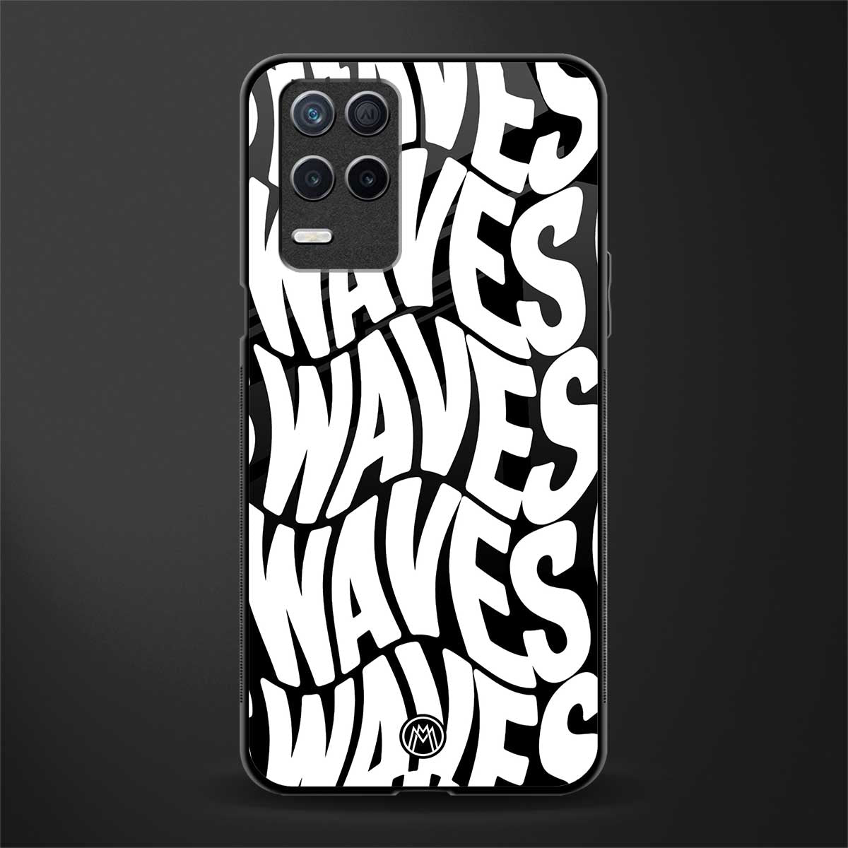 waves glass case for realme 8s 5g image