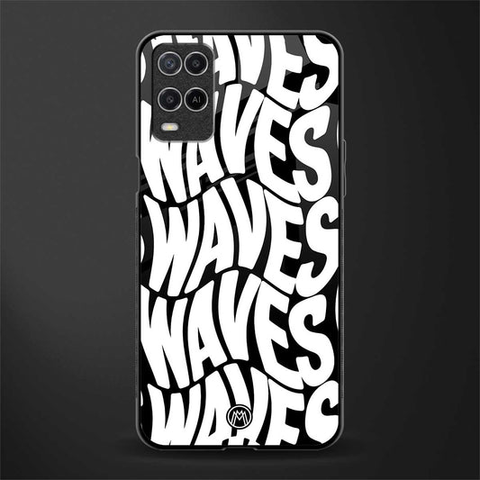 waves glass case for oppo a54 image