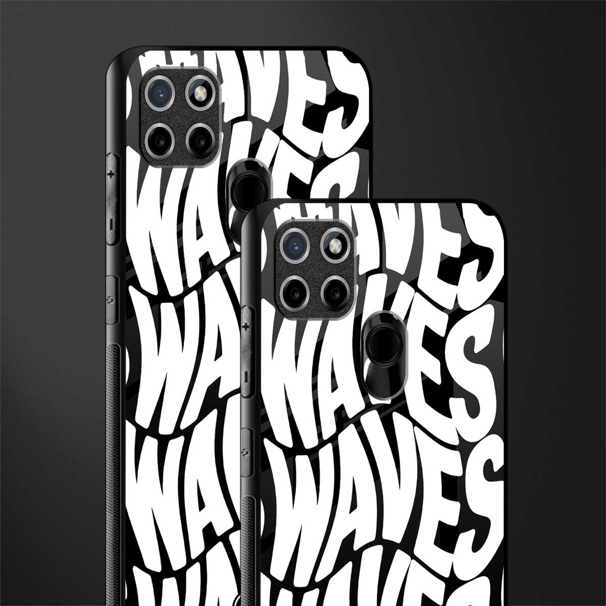 waves glass case for realme c21 image-2