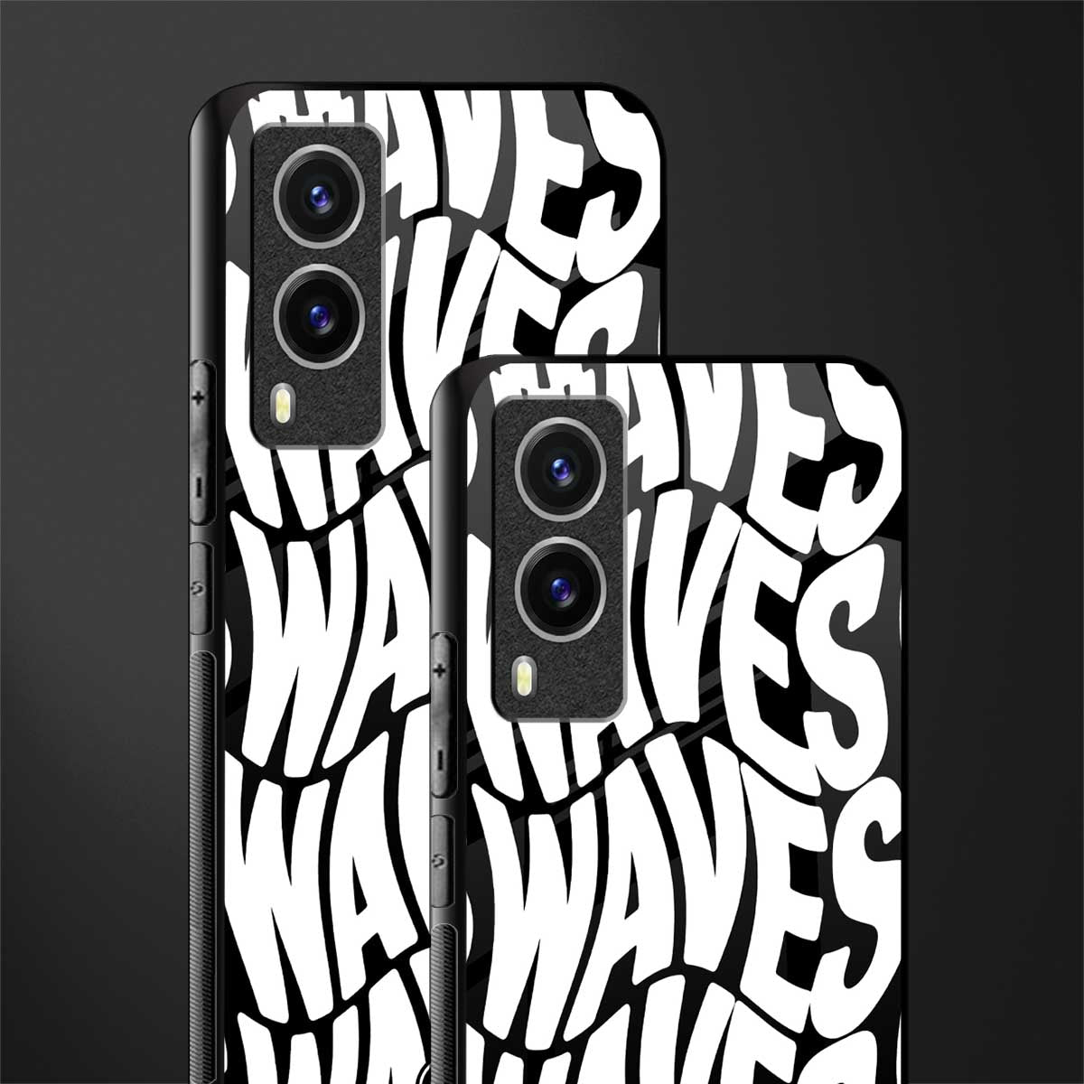 waves glass case for vivo v21e 5g image-2