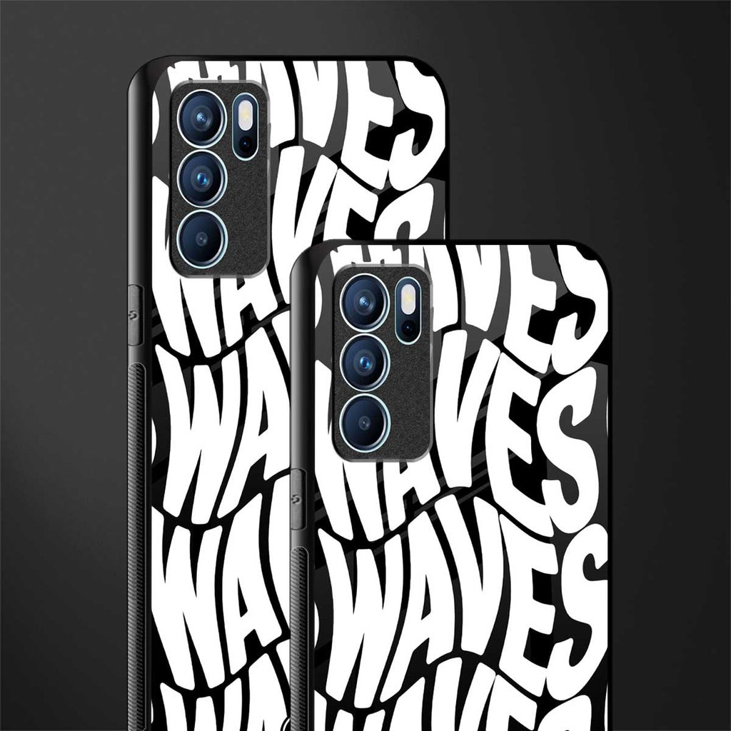 waves glass case for oppo reno6 pro 5g image-2