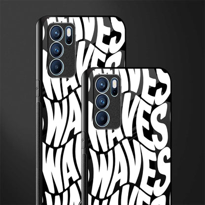 waves glass case for oppo reno6 pro 5g image-2
