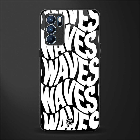 waves glass case for oppo reno6 pro 5g image