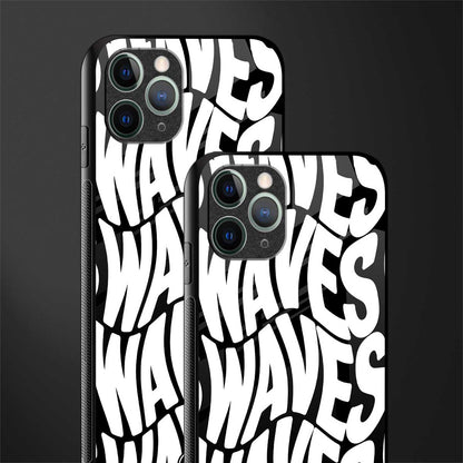 waves glass case for iphone 11 pro max image-2