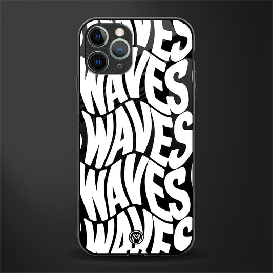 waves glass case for iphone 11 pro image