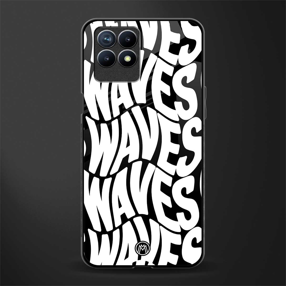 waves glass case for realme narzo 50 image