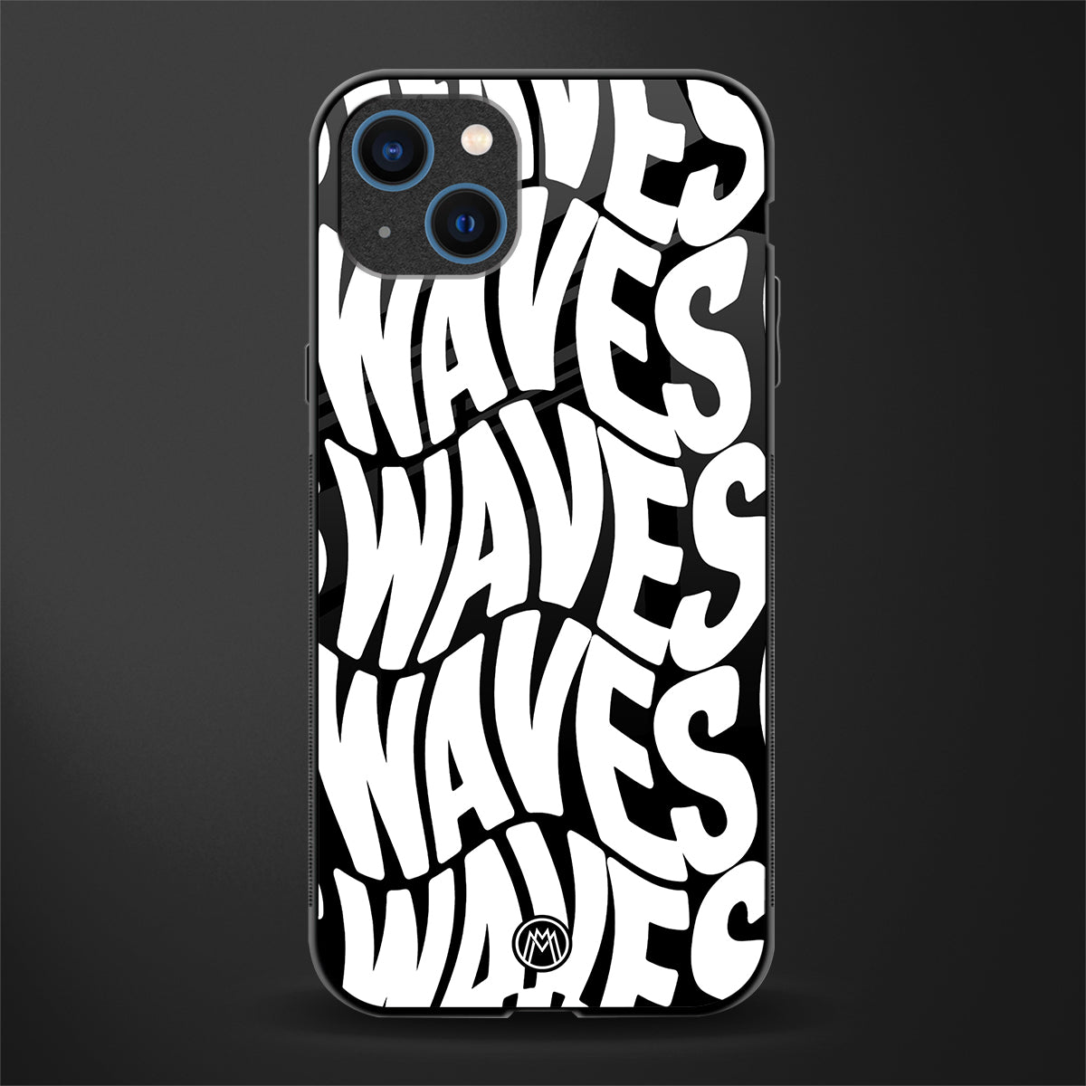 waves glass case for iphone 14 image