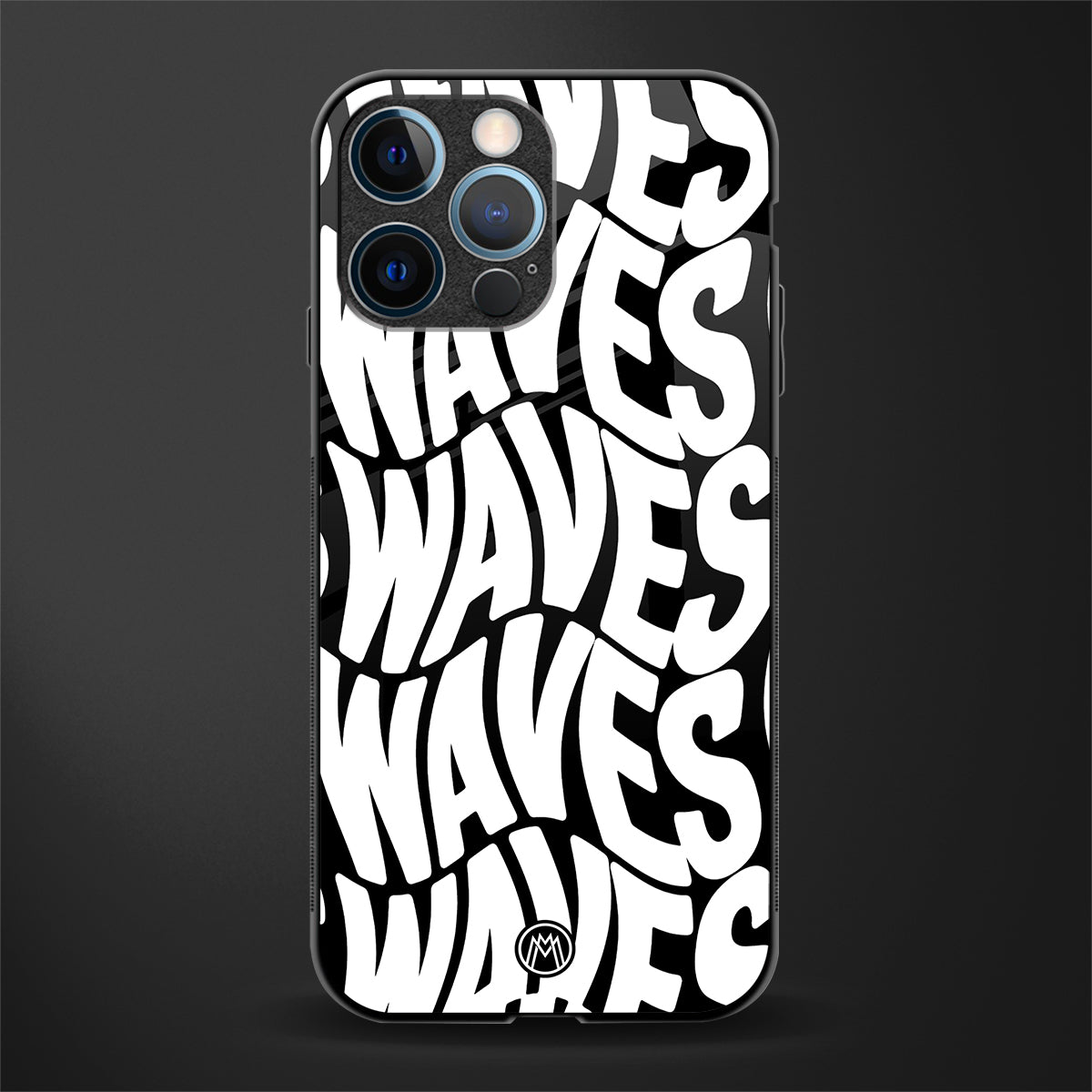 waves glass case for iphone 14 pro image