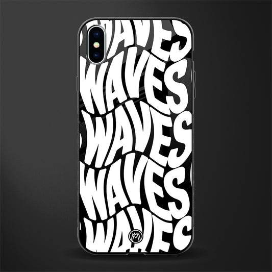 waves glass case for iphone xs max image
