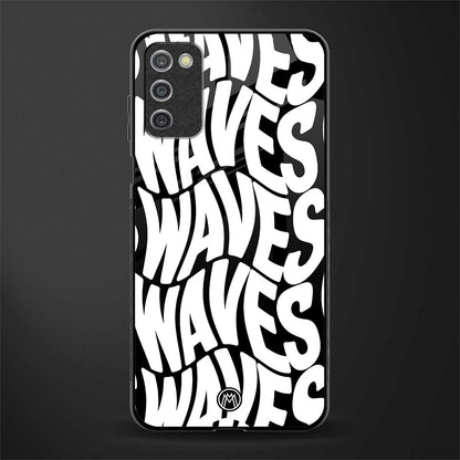 waves glass case for samsung galaxy a03s image