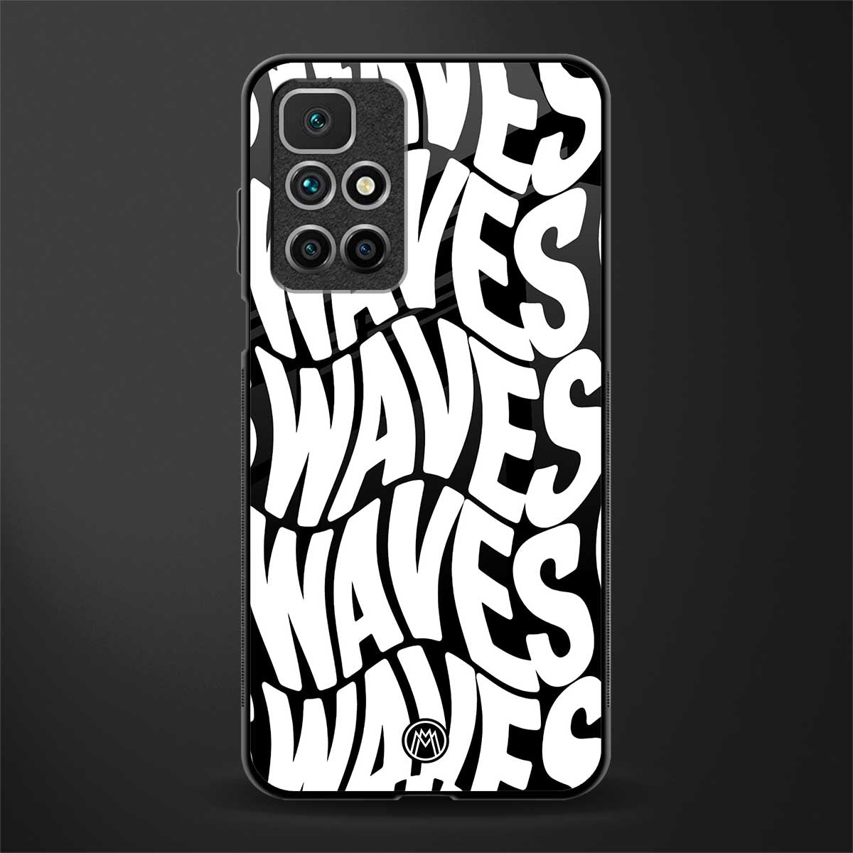 waves glass case for redmi 10 prime image