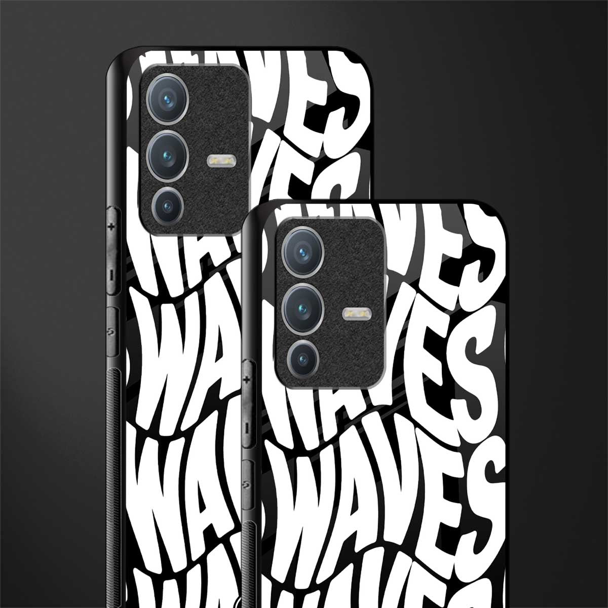 waves glass case for vivo v23 pro 5g image-2