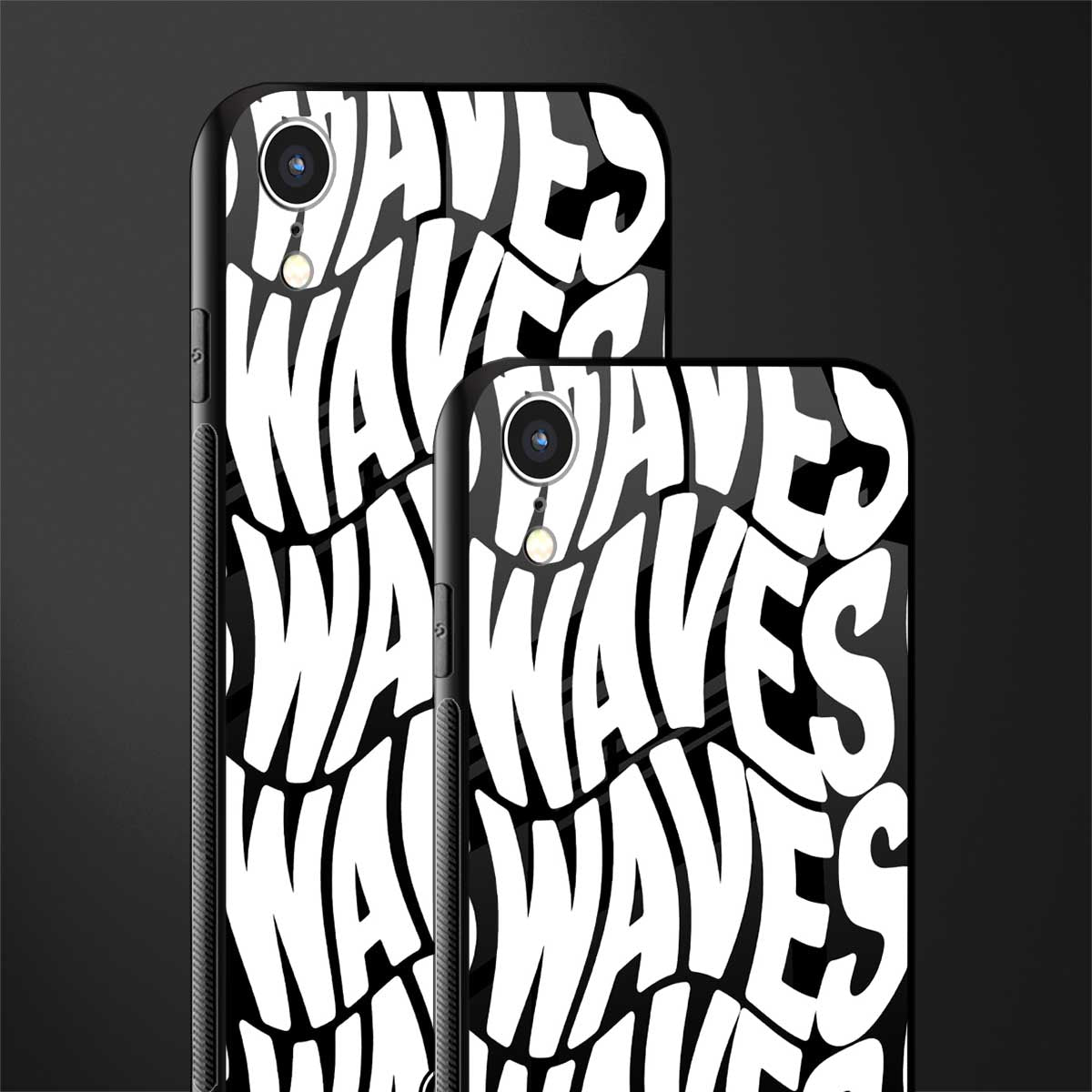 waves glass case for iphone xr image-2