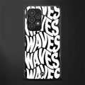 waves back phone cover | glass case for samsung galaxy a23