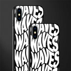waves glass case for iphone xs image-2