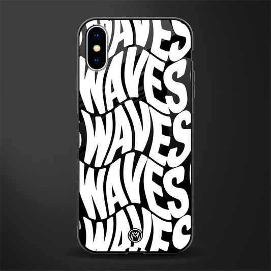 waves glass case for iphone xs image