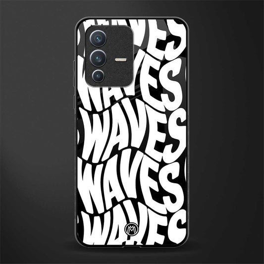 waves glass case for vivo v23 5g image