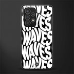 waves back phone cover | glass case for samsung galaxy a73 5g