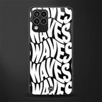 waves back phone cover | glass case for samsung galaxy m33 5g