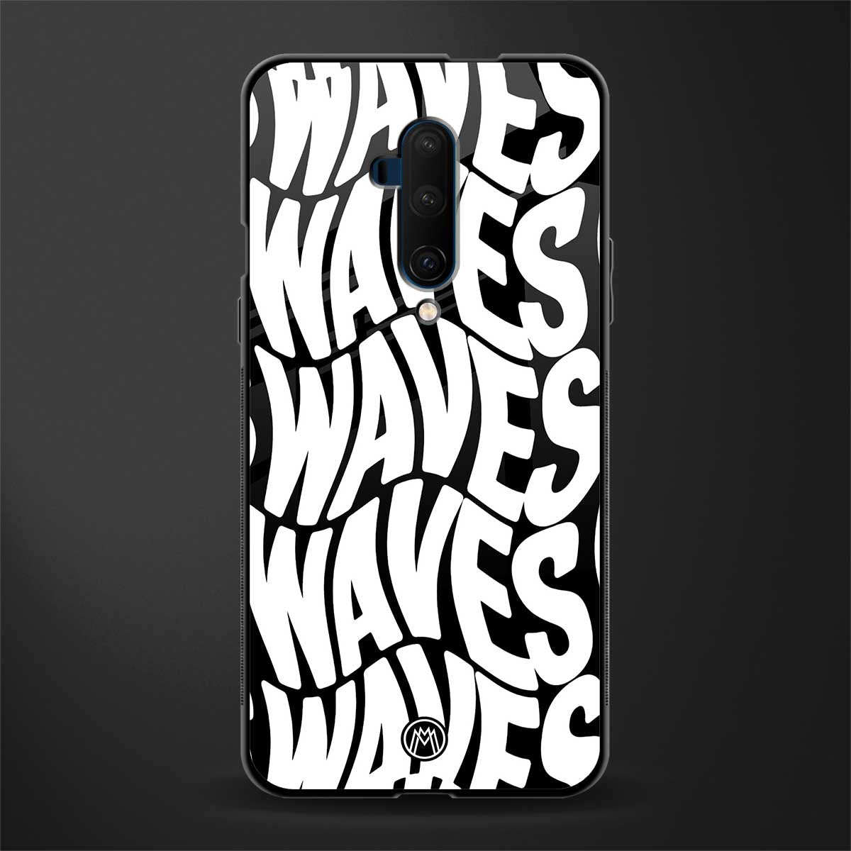 waves glass case for oneplus 7t pro image