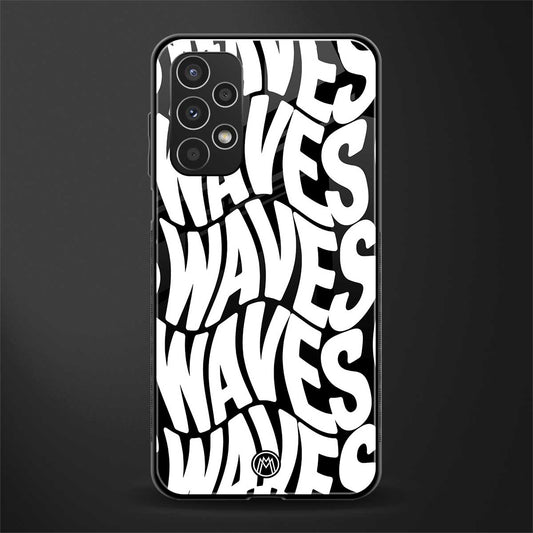 waves back phone cover | glass case for samsung galaxy a13 4g