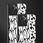 waves back phone cover | glass case for oneplus 10r 5g