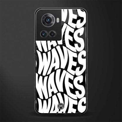waves back phone cover | glass case for oneplus 10r 5g